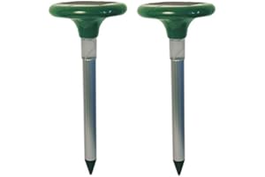 Pestbye® Advanced Ultrasonic Solar Mole Deterrent & Repeller with LED Light - Set of 2
