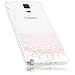 Produktbild mumbi Schutzhülle für Samsung Galaxy Note 4 Hülle im Mandala Design transparent rosa