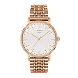 Tissot Herren Analog Quarz Everytime Medium Armbanduhr mit Edelstahl Armband T1094103303100