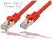 Produktbild Reulin® - CAT.7 Gigabit Ethernet Lan Netzwerkkabel (RJ45) - Für das Streaming - UHD Tv - IPTV - Satellitenempfänger - Android Box - Himbeere - Desktop Pc - Netzwerkdrucker Etc, Halogenfrei / 4 Paar Litzen / 10 Gbs / High Quality mit Gold Pin Connectors / Super Fast 600 MHz (Cat 7 15.0m ( Metre ) Ethernet Kablel)