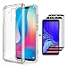 Produktbild FHXD Kompatibel mit Huawei Mate 20 Lite Hülle Transparent TPU Silikon Handyhülle [2*Gehärtetes Glas Film] Weich Luftpolster Antifall-Schutz Kratzfest Schutzhülle MEHRWEG