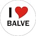 Produktbild I Love BALVE Handyaufkleber Handyskin 50x50 mm rund