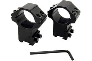 ProWildGear 1 Pair 25.4mm Scope Mounting Rings for 11mm Dovetail 20mm Picatinny Rail Mounts