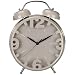 Produktbild Hama Retro Tischuhr im XXL Wecker-Design (Nostalgie Standuhr ohne Ticken, auch als Wanduhr nutzbar, 24 cm Durchmesser) taupe