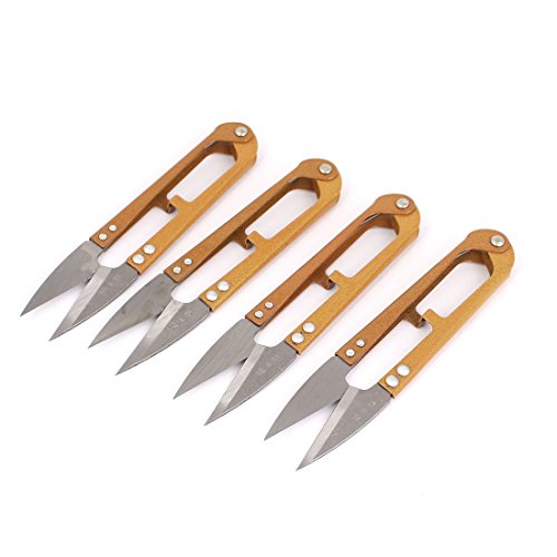 Sourcingmap® Gewinde Angelschnur Nähen Garn Schere Cutter Gartenschere orange 4