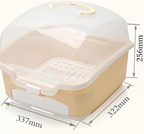 XISHU Baby Bottle Storage Box Tableware Finishing Boxes Portable With Small Drawer Dust Cover Drain Rack , 1