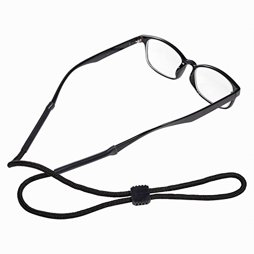 Mudder Sport-Sonnenbrille Eyewear Strap, Brille Cord Brillenband Sunglasses Retainer mit Gummigriff (einstellbar Toggle)- 4 Stück - 4