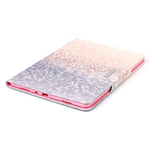 Galaxy Tab A 9.7 Hülle Case,Galaxy Tab A 9.7 SM-T550 Ledertasche,Ukayfe Muster Schutzhülle Leder Tasche für Samsung Galaxy Tab A 9.7,Niedliche Cartoon Malerei Muster Bling Glitter Strass Design Slim Fit Folio PU leder Flip Cover im Bookstyle Kunstleder Schutzhülle Cover Tasche mit Ständer für Samsung Galaxy Tab A 9.7 Zoll mit 1 x Schwarze Eingabestift - 5
