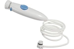 Yaowanguan Ersatz schlauch griff für WaterPik Ultra Wasser Flosser WP-100 WP-660 WP-900 WP-310 WP-861 WP-450,Reparatur griff und Schlauch teil Kit (Weiß, Drücken Sie die Taste)