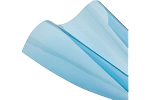 Blueshyhall Pellicola oscurante per auto, 70% VLT, blu, per finestrini dell'auto, antiriflesso, protezione dal calore, protezione solare per parabrezza anteriore, finestrini laterali (100 x 300 cm)