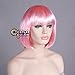 30cm 8 Colors Short 40cm Straight Women BOB Anime Cosplay Party Wig Fancy Dress