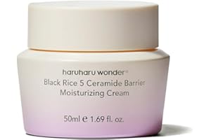 haruharu Wonder Black Rice 5 Ceramide Barrier Moisturizing Cream, Daily Skin Barrier Care, Long Last Hydration, Soothing & Nourishing, Capsule Ceramide, Korean Skincare 50ml