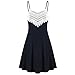 Produktbild Luckycat Best Deals Amazon Prime Day 2018 Mode Frauen Häkelspitze Backless Mini Slip Kleid Leibchen Ärmelloses Kleid Mode 2018