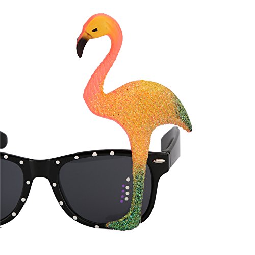 Sonnenbrille Partbrille Spaßbrille für Cosplay Flamingo Brille Strand Party Accessoire Halloween Kostüm zum Halloween - 4