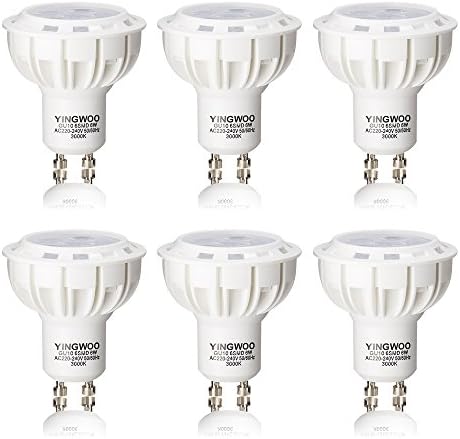 Lighting Lamp led bulbs natural GU10 6W cool white 6000k warm white 3000k 60W Halogen Equivalent AC 220V 240V 50HZ 60HZ 550lm 6 beads 38°120°Beam 30000H Life [Energy Class A++]