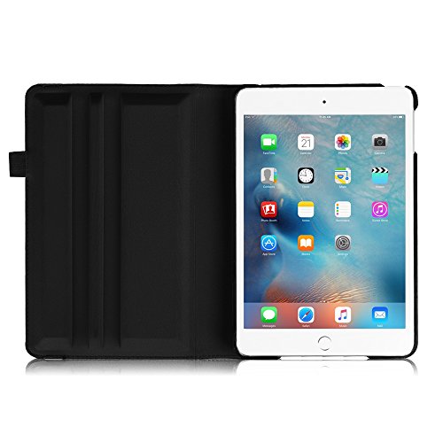 Fintie iPad Mini 4 Hülle – 360 Grad Rotierend Stand Smart Cover Case Schutzhülle Tasche Etui mit Auto Schlaf / Wach Funktion Apple iPad mini 4, Schwarz - 6