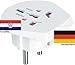 Produktbild Design Reiseadapter Deutschland auf Kroatien für ausländische Gerätestecker in D / EU nutzen