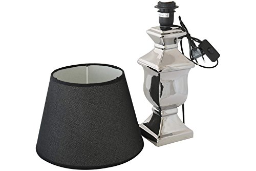 Antik Stil Tischlampe mit schwarzem Schirm Nachttisch Tisch - 3