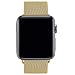Produktbild Amzpas Ersatzarmband kompatibel mit für Apple Watch Armband Edelstahl Armband, Smartwatch Ersatzarmbänder mit Magnet kompatibel mit Apple Watch Series 1/2/3/4 (07 Gold, 38mm/40mm)