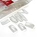 TRIXES 500 False Acrylic French Nail Tips for Varnish Art or Gel Extension Clear