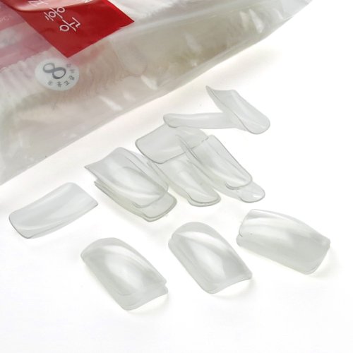 TRIXES 500 False Acrylic French Nail Tips for Varnish Art or Gel Extension Clear