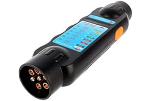 Joyzan7-Polig Anhängersteckertester, 7-Wege Prüfgerät Beleuchtungstester Anhängerbeleuchtung Testgerät Steckdosen Tester Kabelverdrahtung Schaltkreis Diagnose für Abschleppen Fahrzeugen Steckdose