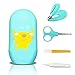 Produktbild SONARIN Baby Nagel Kit, 4-in-1 Baby Pflege set,Farbkarikatur Muster,mit Baby Nagelknipser,Schere,Nagelfeile und Pinzette,Baby Nagelpflege Set für Neugeborene oder Kleinkinder(Katze)