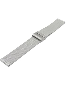 Meyhofer Uhrenarmband Villach 18mm stahlfarben Milanaise feines Geflecht Schiebeverschluss MyCrkmb541/18mm/stahl...