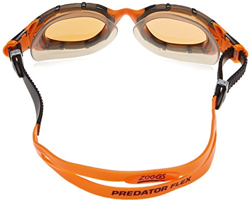 Zoggs Predator Flex Ultra Damen Schwimmbrille, polarisiert, damen Herren, Predator Flex Polarized Ultra, schwarz/orange - 2