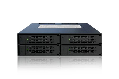 Icy Dock ToughArmor MB994SP-4SB-1 – Backplane für 4x 2,5 Zoll (6,4cm) SATA SSD/HDD in 1x 5,25 Zoll (13,3cm) – Vollmetall - 3