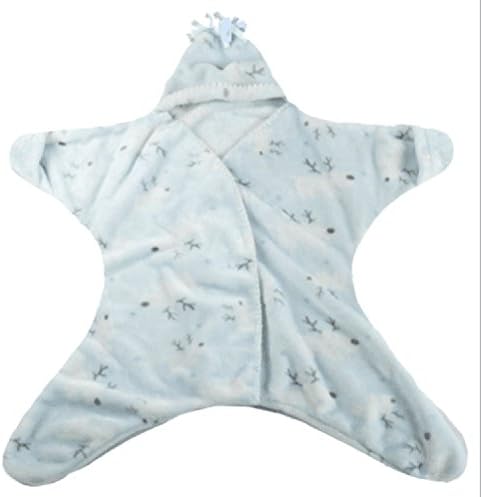 LIMISKY Baby sleeping bag Small starfish sleeping bag Summer sleeping bag for newborn sleeping bag for baby swaddling clothes 80 * 90cm baby gift blue/pink