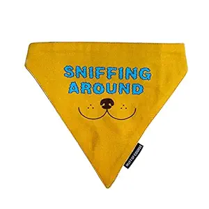 Mutt of Course Sniffing Around Dog Bandana