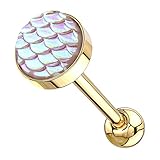 Marke: Piersando. Stückzahl: 1 Stück. Material Stab: 316 L Chirurgenstahl. Stabstärke: 1,6 mm. Stablänge: 16 mm. Kugelkopf: 7 mm. Verschlußkugel: 5 mm. Farbe: Silber / Schwarz / Rainbow / Gold / Rosegold / Rose / Regenbogen / Mehrfarbig / Multicolor / Bunt - je nach Auswahl!