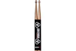 Promuco John Bonham Signature Drumsticks Premium Hickory 41cm Rock Sticks Wood Tip British Drum Brand Since 1964