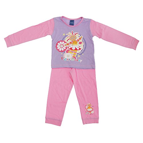 In The Night Garden Kids Girls Upsy Daisy Flower Long Sleeve Top & Bottoms Pyjama Set (3-4 Years) (Lilac/Pink)