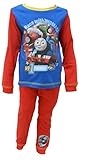 Kid Boys Official Thomas The Tank Engine Trains Long Pyjamas PJ'S Set 2 Piece Long Sleeve Long Pants Size 1 - 4 Years