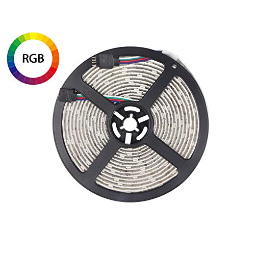 Jayol 5m Led Strip, RGB SMD 5050, 150 LEDs, Waterproof LED Streifen für Deko Party Weihnachten (ohne Zubehör)