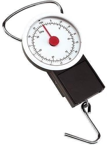 Travel Luggage Baggage Suitcase Handheld Weighing Scale 32KG Capacity with 1M Tape Measure Compact Portable Fishing