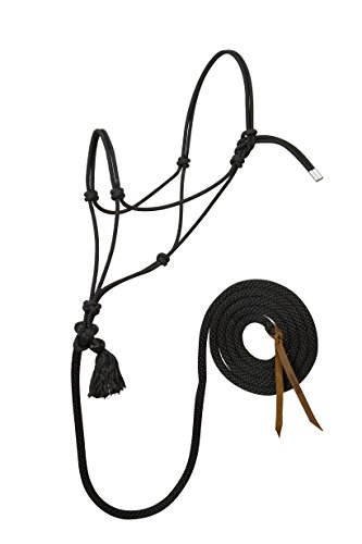 Weaver-Leather-Silvertip-95-Rope-Halter-with-12-Feet-Lead