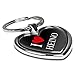 Produktbild Schlüsselanhänger mit Namen Heino - Motiv "I Love" - Herz-Schlüsselanhänger, Namensschlüsselanhänger, personalisierter Anhänger, Herz-Anhänger, Chrom