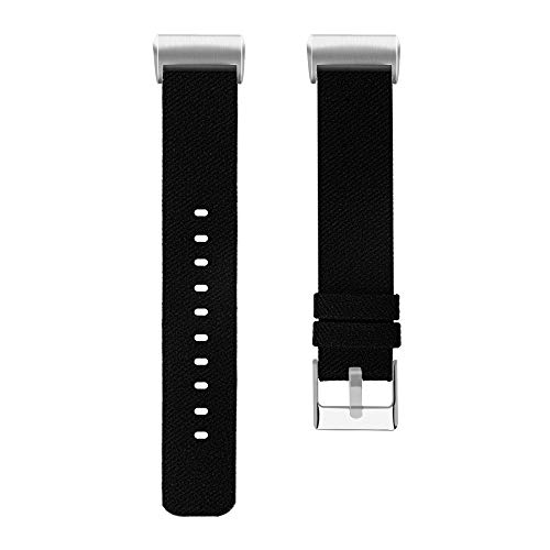 Preisvergleich Produktbild TianranRT Ersatz Gewebt Leinwand Stoff Uhr Band Handgelenk Strap gewebter Canvas Uhrenarmband Armband Fitbit Charge 3