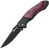 Valkyrie Mini Taktik Katlanır &Ccedil;elik Outdoor Bı&ccedil;ak &ndash; 15.8 cm &ndash; Kompakt & Dayanıklı Tasarım Kırmızı