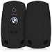 Produktbild kwmobile BMW Autoschlüssel Hülle - Silikon Schutzhülle Schlüsselhülle Cover für BMW 3-Tasten Autoschlüssel (nur Keyless Go) Schwarz