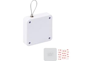 TIANLIN Automatic Door Closer - 2 Pcs Interior Door Closers with Rope Sensor, Suitable for Aluminum, Glass, Iron, Wooden & Security Doors