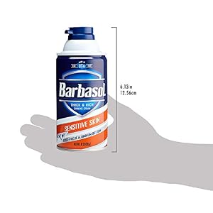 Barbasol Sensitive Skin Thick and Rich Shaving Cream, 10 Ounce - Image 5