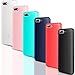 Produktbild CreWin 6 Pack Huawei Y6 2018 Hülle Weiche Silikon Handyhülle Gel TPU Bumper Schutzhülle ückschale Klar Handytasche Rückseite Soft Case Cover Schwarz +Blau+ Rot+ Grün+ Rosa+ Transluzent
