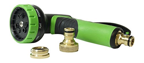 NAGO Flexibler Gartenschlauch Wasserschlauch Messinganschlüsse 30 m grün Stoffhülle extrem robust - 3