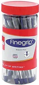 Cello Finegrip Ball Pen | Blue Ball Pens | Jar of 25 Units | Best Ball Pens for Smooth Writing | Ball Point Pen Set? | Pens for Students and Professionals | Cello Stationery