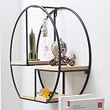 Wandregale mit 4 Etagen: Das Wandregal verfügt über 4 Etagen Stauraum für Ihre Bücher, Blumentöpfe, CD-Hüllen usw. Damit ist es die perfekte Einrichtung für Wohnzimmer, Schlafzimmer, Büro und Küche.
