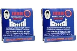 OG-ER OGER IHHA - Piedra de alumbre en forma de cerilla - 2 x 20 para el cuidado personal y el afeitado - Detiene el sangrado después del afeitado, manicura, pedicura y depilación - 40 varillas desechables